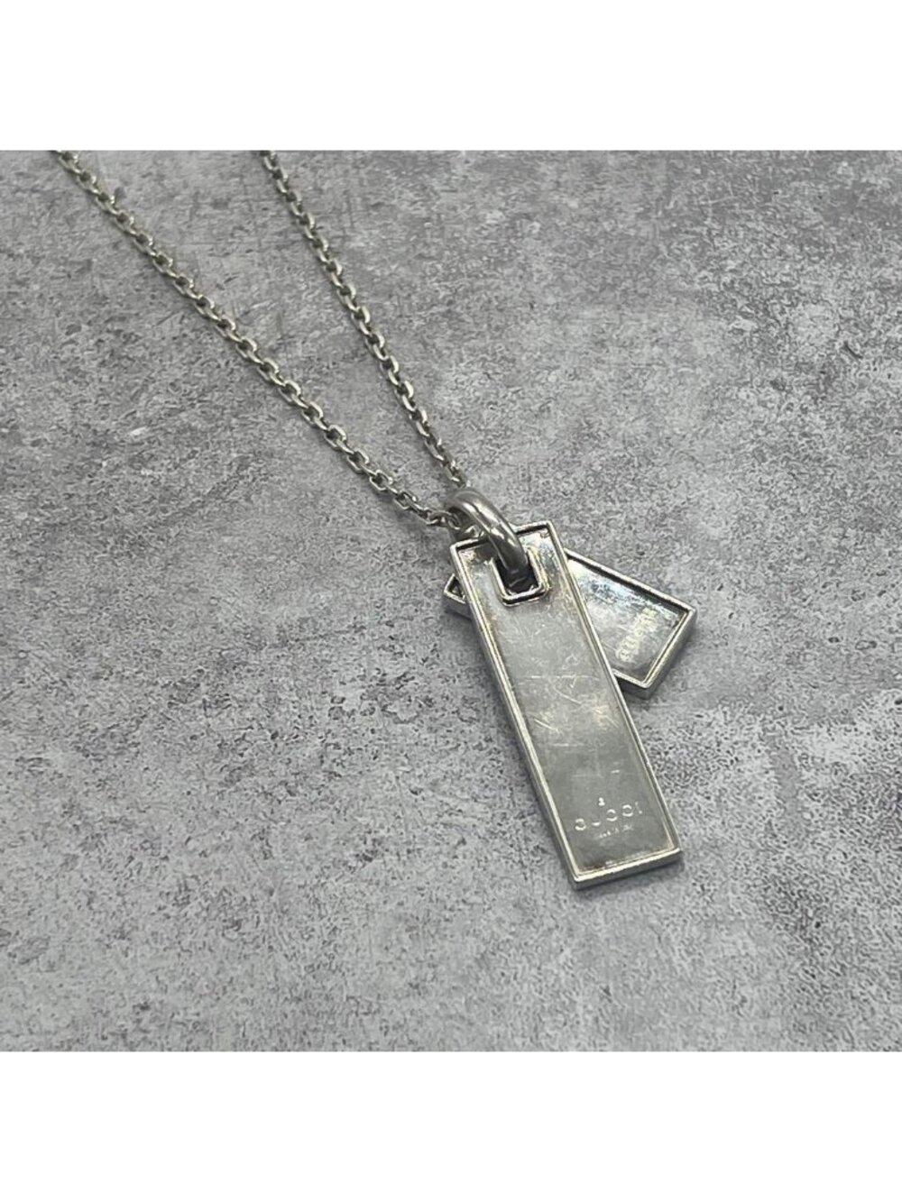 Gucci Double Plate Chain Necklace
